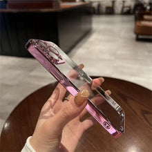 Načítať obrázok do zobrazovača galérie, Luxury Plate Case Pink Ochranný Kryt pre iPhone 15 Pro