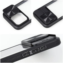 Načítať obrázok do zobrazovača galérie, Black-Clear Camslider Ochranný Kryt pre iPhone 11