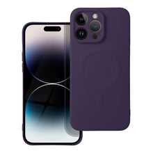 Načítať obrázok do zobrazovača galérie, MagSafe Silicone Case Dark Purple Ochranný Kryt pre iPhone 15