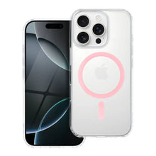 Načítať obrázok do zobrazovača galérie, Clear-Pink MagSafe Magnetic Case Ochranný Kryt pre iPhone 16 Pro Max