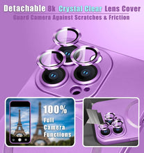 Načítať obrázok do zobrazovača galérie, Camera Lens Protect MagSafe Silicone Case Purple Ochranný Kryt pre iPhone 11