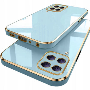 Luxury Lighting Blue-Gold Ochranný Kryt pre Samsung Galaxy A12