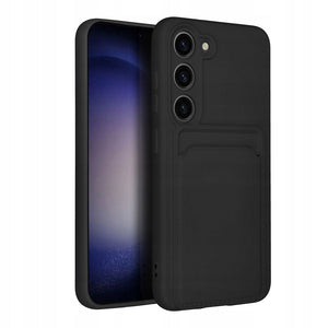Card Wallet Black Ochranný Kryt pre Samsung Galaxy S22 Plus