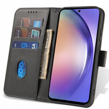 Načítať obrázok do zobrazovača galérie, Elegant Case Black Ochranný Knižkový Kryt pre Samsung Galaxy A54 5G
