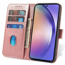 Načítať obrázok do zobrazovača galérie, Elegant Case Pink Ochranný Knižkový Kryt pre Samsung Galaxy A54 5G