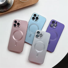 Načítať obrázok do zobrazovača galérie, Camera Lens Protect MagSafe Silicone Case Purple Ochranný Kryt pre iPhone 14 Pro Max