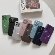 Načítať obrázok do zobrazovača galérie, Camera Lens Protect MagSafe Silicone Case Blue Ochranný Kryt pre iPhone 11