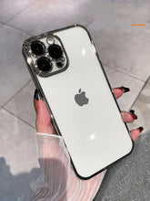 Načítať obrázok do zobrazovača galérie, Luxury Plate Case Silver Ochranný Kryt pre iPhone 13