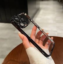 Načítať obrázok do zobrazovača galérie, Luxury Plate Case Black Ochranný Kryt pre iPhone 13