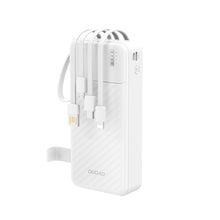 Načítať obrázok do zobrazovača galérie, Dudao Pro Powerbank White 20 000mAh so zabudovanými káblami (USB, MicroUSB, USB-C, Lightning) (Kopie) (Kopie) (Kopie)