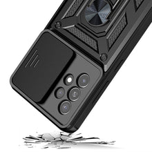 Načítať obrázok do zobrazovača galérie, Hybrid Camshield Ring Rugged Case Black Ochranný Kryt pre Samsung Galaxy A33 5G