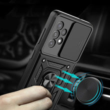 Načítať obrázok do zobrazovača galérie, Hybrid Camshield Ring Rugged Case Black Ochranný Kryt pre Samsung Galaxy A33 5G
