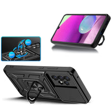 Načítať obrázok do zobrazovača galérie, Hybrid Camshield Ring Rugged Case Black Ochranný Kryt pre Samsung Galaxy A33 5G