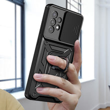 Načítať obrázok do zobrazovača galérie, Hybrid Camshield Ring Rugged Case Black Ochranný Kryt pre Samsung Galaxy A33 5G
