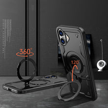 Načítať obrázok do zobrazovača galérie, Magsafe Ring Hybrid Armor Black Ochranný Kryt pre iPhone 16