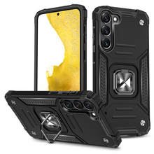 Načítať obrázok do zobrazovača galérie, Premium Ring Armor Rugged Case Black pre Samsung Galaxy S23 Plus