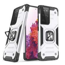 Načítať obrázok do zobrazovača galérie, Premium Ring Armor Rugged Case Silver pre Samsung Galaxy S22 Ultra