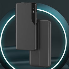 Načítať obrázok do zobrazovača galérie, Eco-Leather Smart Black Ochranný Kryt pre Samsung Galaxy S23 Ultra