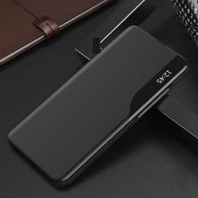Načítať obrázok do zobrazovača galérie, Eco-Leather Smart Black Ochranný Kryt pre Samsung Galaxy A54 5G