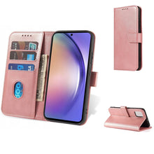 Načítať obrázok do zobrazovača galérie, Elegant Case Pink Ochranný Knižkový Kryt pre Samsung Galaxy A53 5G