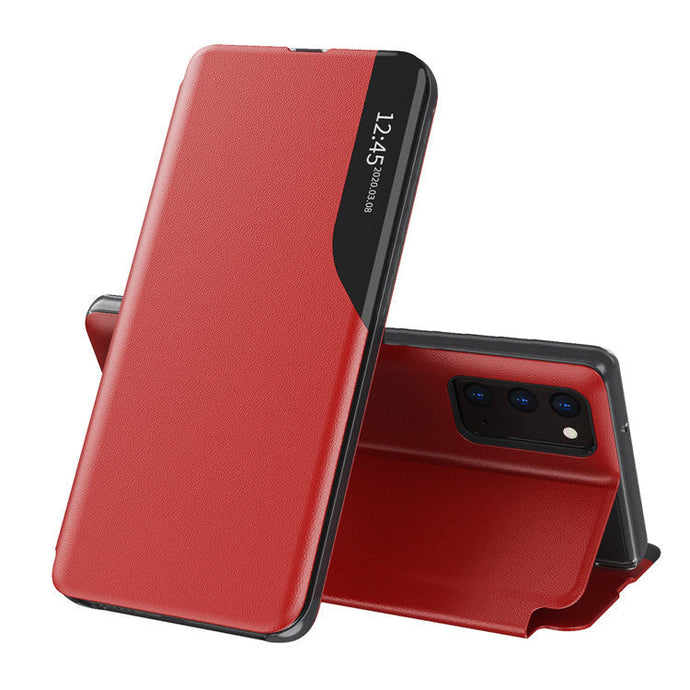 Eco-Leather Smart Red Ochranný Kryt pre Samsung Galaxy S23 Plus