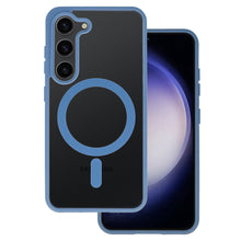 Načítať obrázok do zobrazovača galérie, Matt MagSafe Blue Magnetic Case Ochranný Kryt pre Samsung Galaxy S22