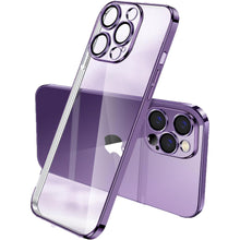 Načítať obrázok do zobrazovača galérie, Luxury Plate Case Purple Ochranný Kryt pre iPhone 13