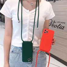 Načítať obrázok do zobrazovača galérie, Strap Matte Case Ochranný Kryt pre iPhone 7 Plus / 8 Plus