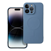 Načítať obrázok do zobrazovača galérie, MagSafe Silicone Case Blue Ochranný Kryt pre iPhone 14 Pro Max