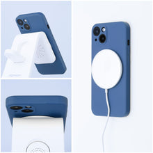 Načítať obrázok do zobrazovača galérie, MagSafe Silicone Case Navy Ochranný Kryt pre iPhone 13