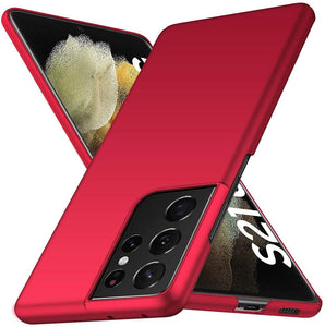 Ultra Slim Red Ochranný Kryt pre Samsung Galaxy S21 Ultra