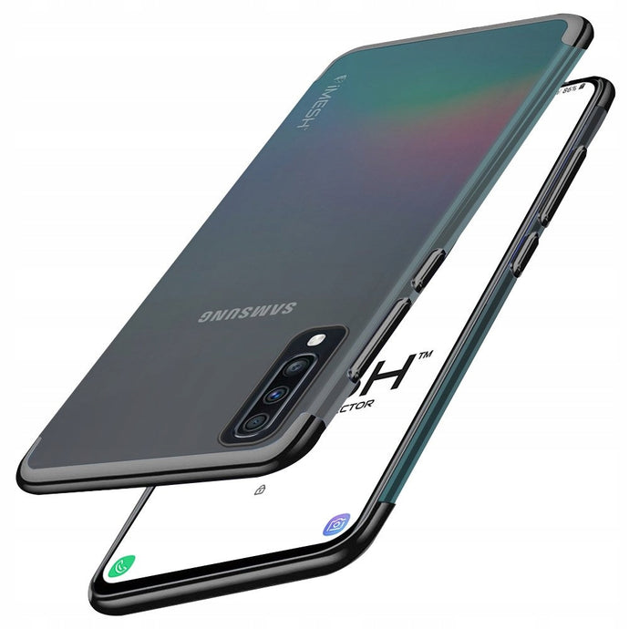 Luxury Plate Case Black Ochranný Kryt pre Samsung Galaxy A70