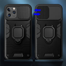 Načítať obrázok do zobrazovača galérie, Lens Ring Rugged Case Black pre Samsung Galaxy S21