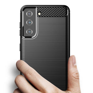 Carbon Black Ochranný Kryt pre Samsung Galaxy S21 FE