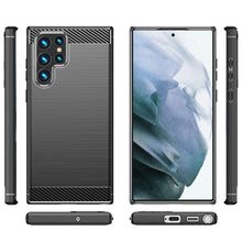 Načítať obrázok do zobrazovača galérie, Carbon Black Ochranný Kryt pre Samsung Galaxy S22 Ultra
