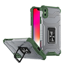 Načítať obrázok do zobrazovača galérie, Crystal Ring Armor Green Ochranný Kryt pre iPhone X/XS