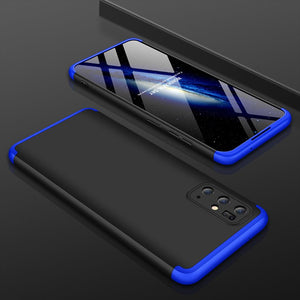 360° Full Body Case Black-Blue Sa Ochranný Kryt pre msung Galaxy S20 Plus