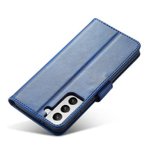 Načítať obrázok do zobrazovača galérie, Elegant Case Blue Ochranný Knižkový Kryt pre Samsung Galaxy S21 Ultra