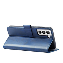 Načítať obrázok do zobrazovača galérie, Elegant Case Blue Ochranný Knižkový Kryt pre Samsung Galaxy S21 Ultra