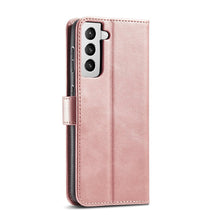 Načítať obrázok do zobrazovača galérie, Elegant Case Pink Ochranný Knižkový Kryt pre Samsung Galaxy S21 Ultra