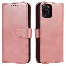 Načítať obrázok do zobrazovača galérie, Elegant Case Pink Ochranný Knižkový Kryt pre iPhone 13 Pro Max