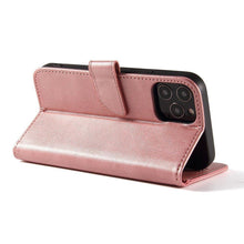 Načítať obrázok do zobrazovača galérie, Elegant Case Pink Ochranný Knižkový Kryt pre iPhone 13 Pro Max