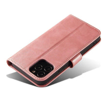Načítať obrázok do zobrazovača galérie, Elegant Case Pink Ochranný Knižkový Kryt pre iPhone 13 Pro Max