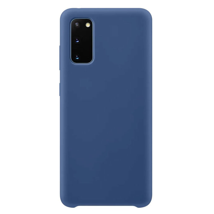 Premium Silicone Case Blue Ochranný Kryt pre Samsung Galaxy S20
