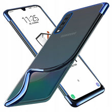 Načítať obrázok do zobrazovača galérie, Luxury Plate Case Blue Ochranný Kryt pre Samsung Galaxy A70
