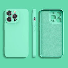 Načítať obrázok do zobrazovača galérie, Premium Silicone Case Mint Ochranný Kryt pre iPhone 13 Pro