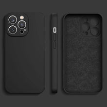 Načítať obrázok do zobrazovača galérie, Premium Silicone Case Black Ochranný Kryt pre iPhone 13 Pro