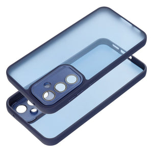 Camera Protected Bumper Blue Ochranný Kryt pre Samsung Galaxy S22