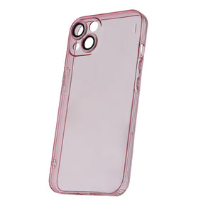 Slim Clear Camera Protect Pink Ochranný Kryt pre iPhone 14 Pro