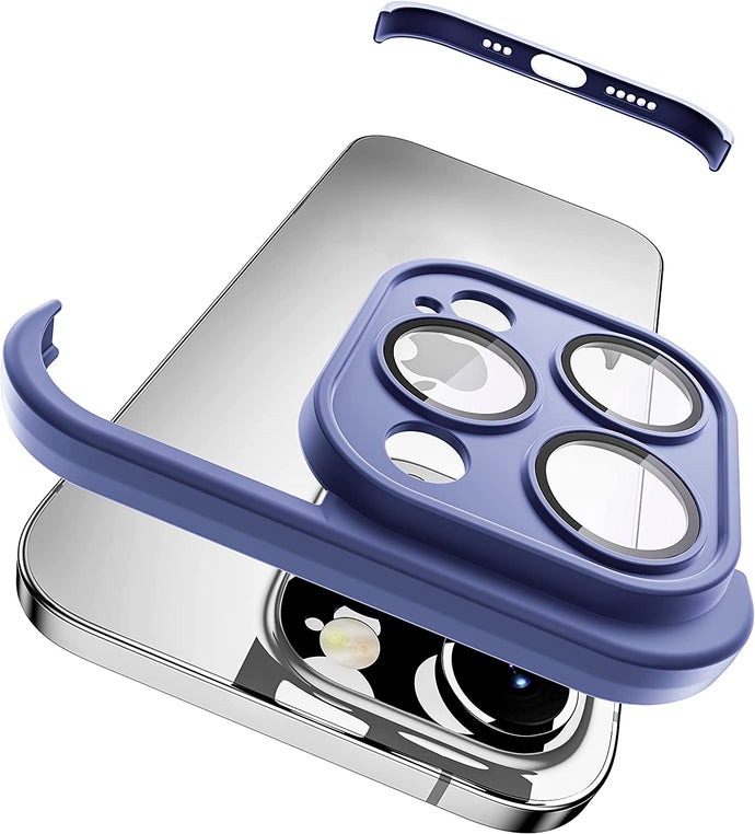 Shockproof Bumper Blue Ochranný set pre iPhone 12